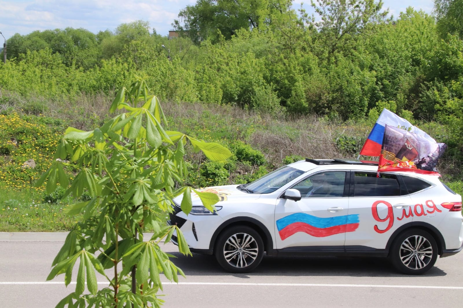 "Автопробег 80" под таким символичным названием прошел автопробег в Краснинском районе