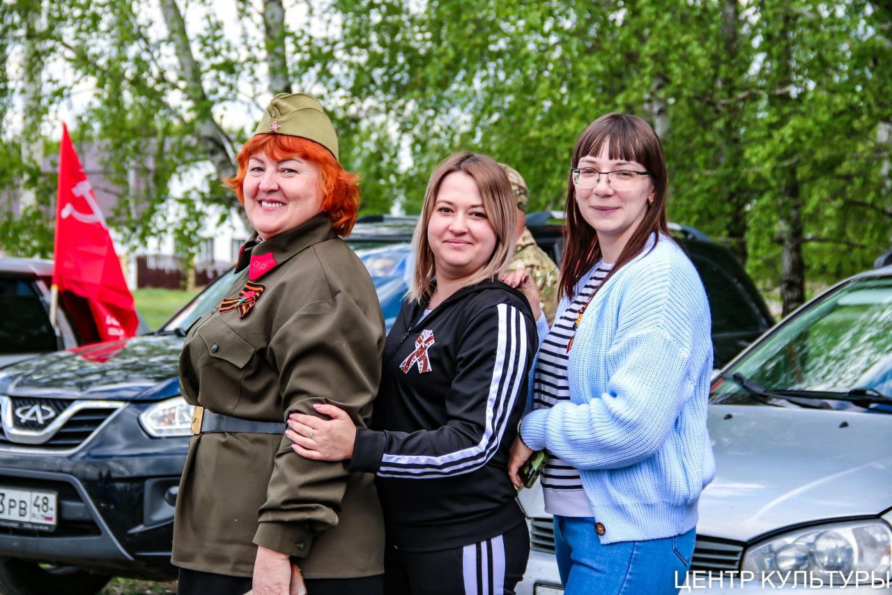 "Автопробег 80" под таким символичным названием прошел автопробег в Краснинском районе