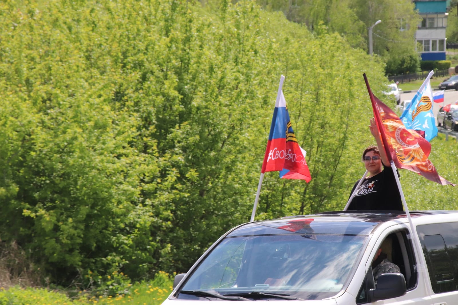 "Автопробег 80" под таким символичным названием прошел автопробег в Краснинском районе