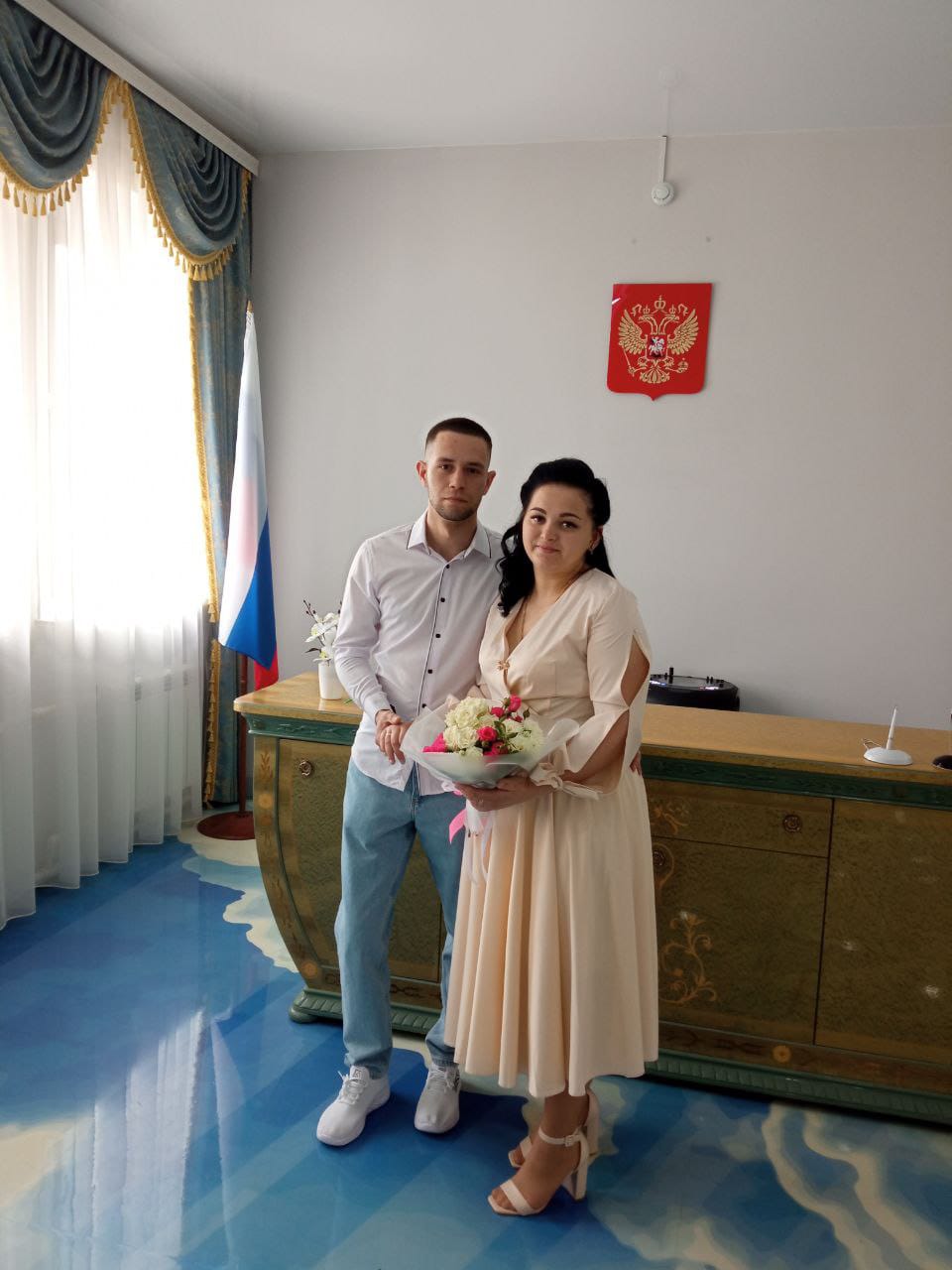 В Международый день семьи в с. Красное состоялась торжественная регистрация брака молодой семьи