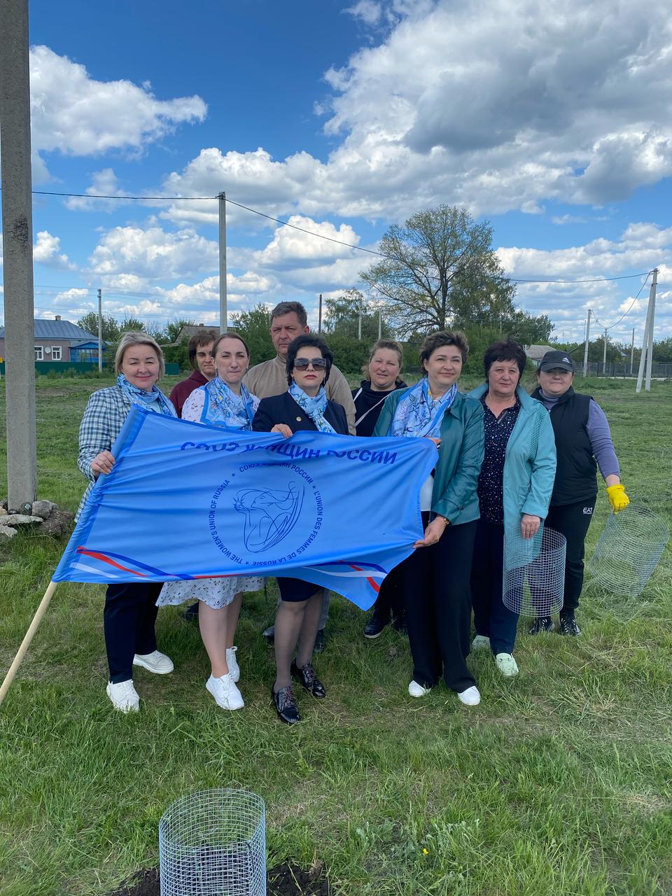 Высадка кедров в  Добринском районе
