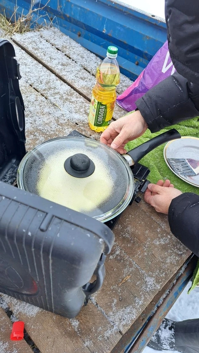 В селе Н-Никольское прошла спортивная эстафета на льду