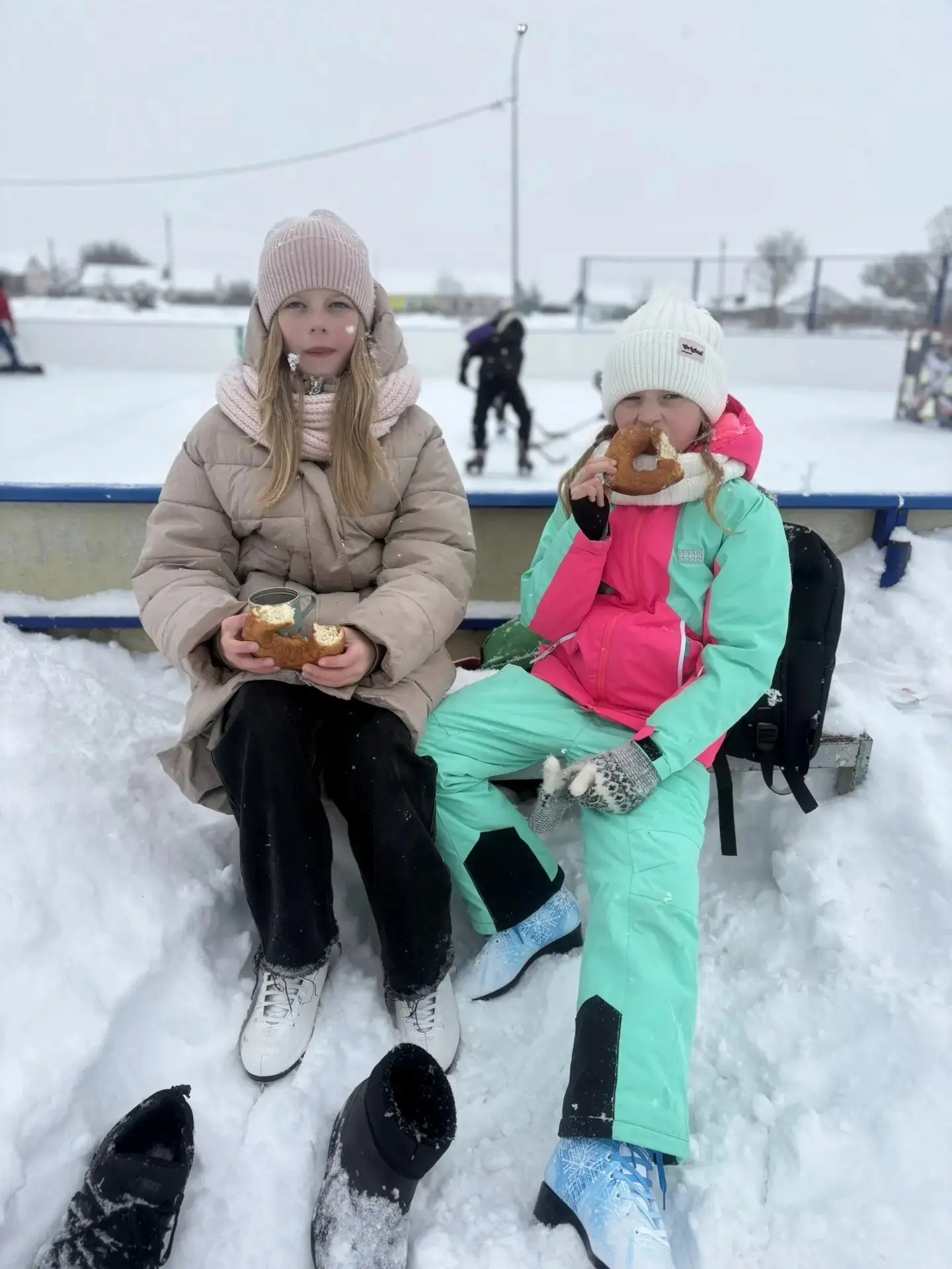 В селе Н-Никольское прошла спортивная эстафета на льду