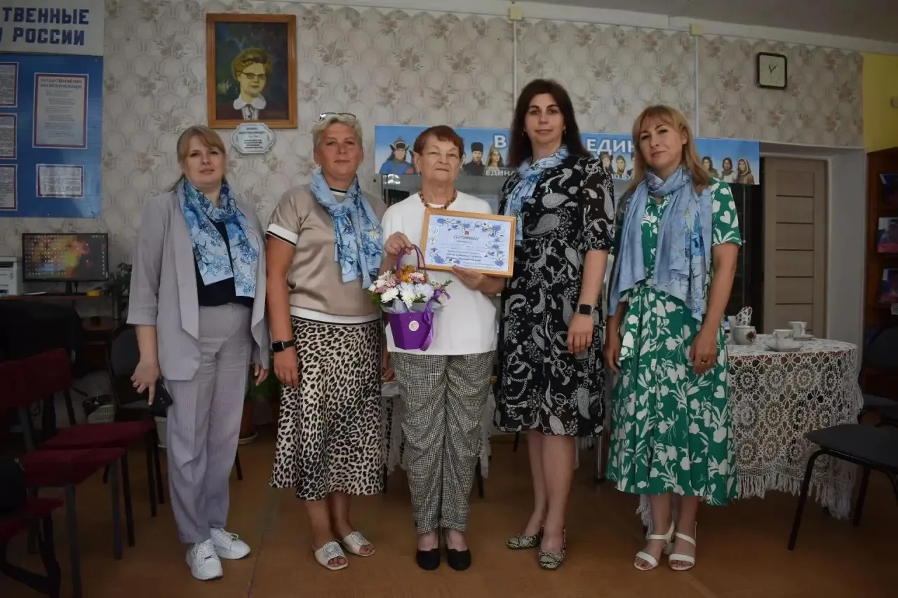 На базе Измалковской центральной библиотеки им. В.А. Дрокиной состоялась встреча с Людмилой Балаевой из с. Измалково