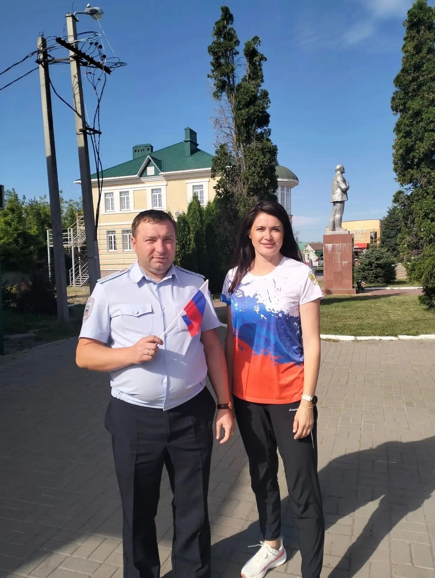 22 августа в с. Тербуны прошли мероприятия ко Дню Государственного флага России 