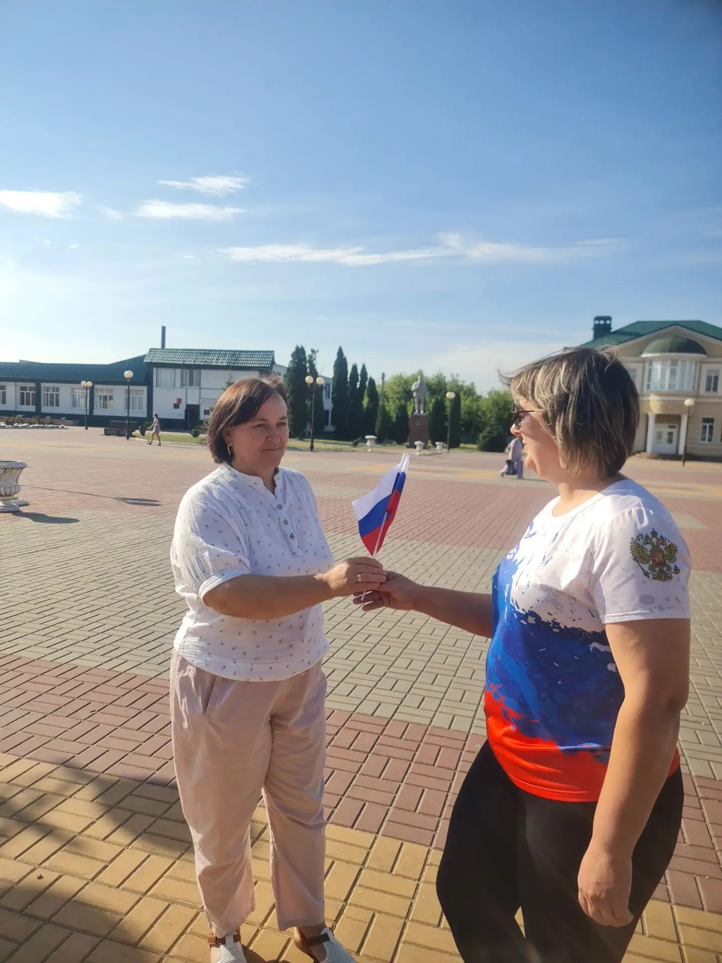 22 августа в с. Тербуны прошли мероприятия ко Дню Государственного флага России 